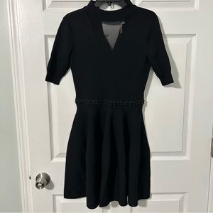 Rachel Roy high neck winter dress w/beading
